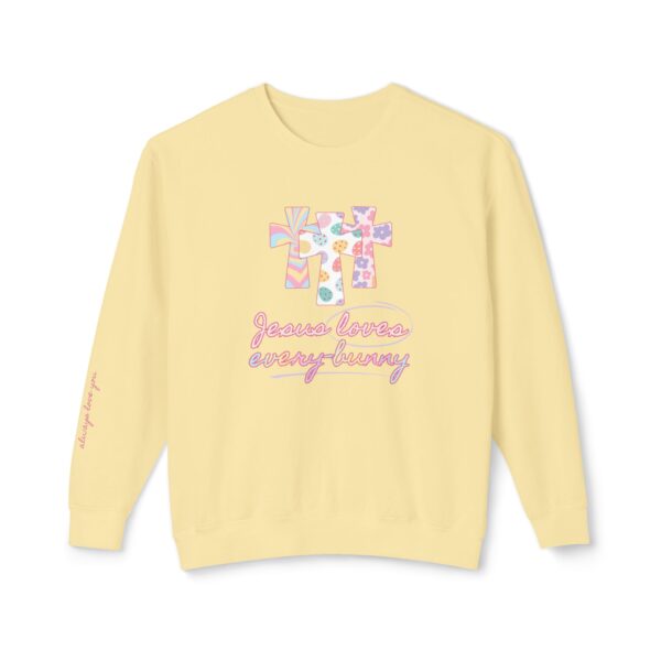 Jesus Loves Every-Bunny Crewneck Sweatshirt - Image 5
