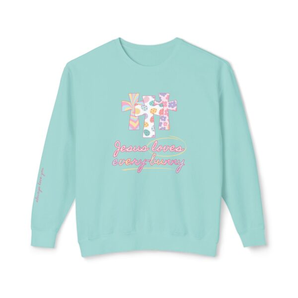 Jesus Loves Every-Bunny Crewneck Sweatshirt - Image 8
